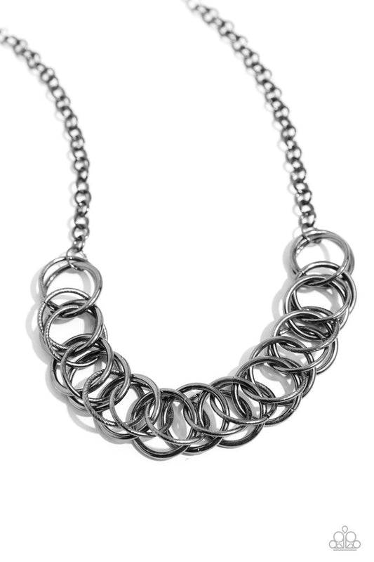 Heavy Metal Hero - Black - Paparazzi Necklace Image