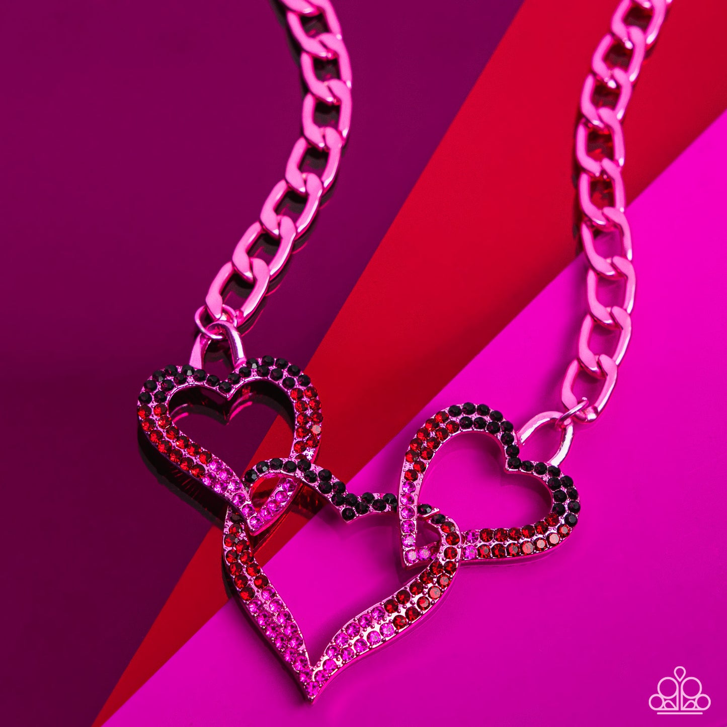 Paparazzi Necklace ~ Eclectically Enamored - Pink