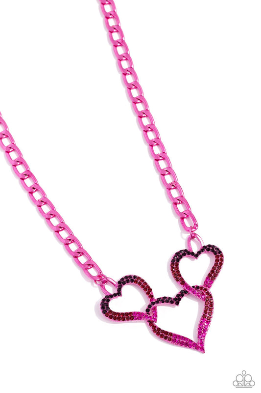 Collar Paparazzi ~ Eclécticamente enamorado - Rosa