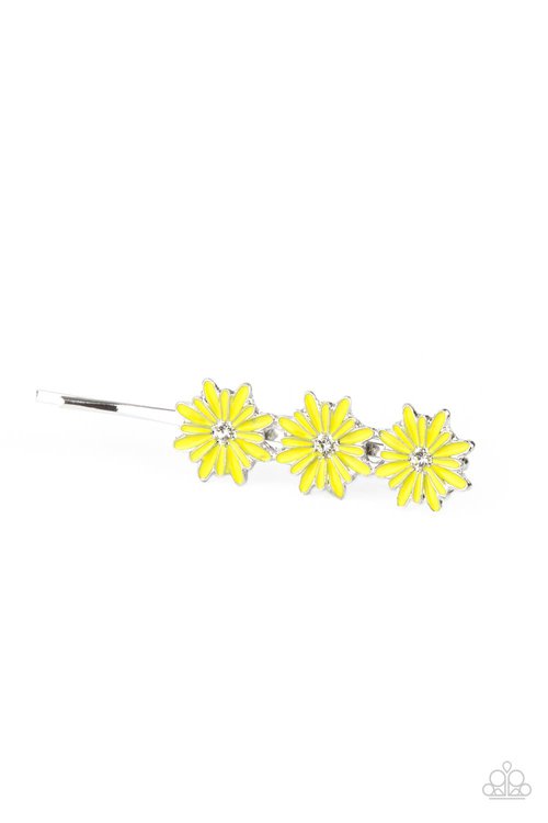 Flower Patch Princess - Yellow - Paparazzi Hair Accessories Image