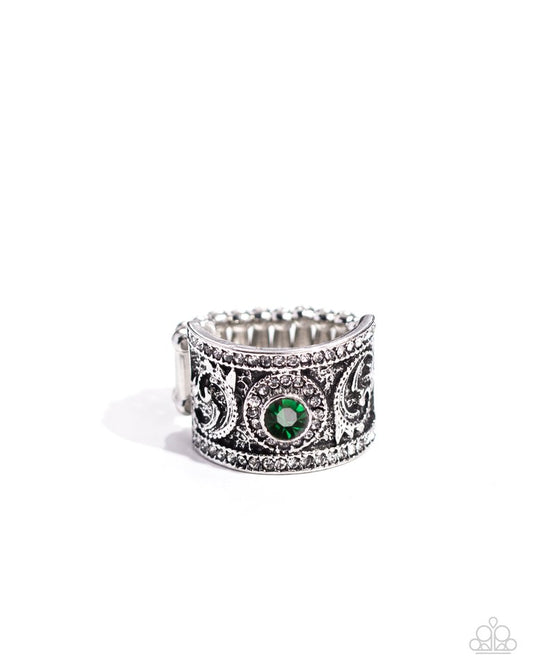 Imperial Intentions - Green - Paparazzi Ring Image