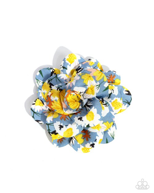 ​Flower Patch Paradise - Blue - Paparazzi Hair Accessories Image
