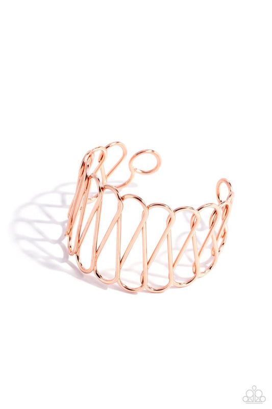 Wickedly Wired - Copper - Paparazzi Bracelet Image