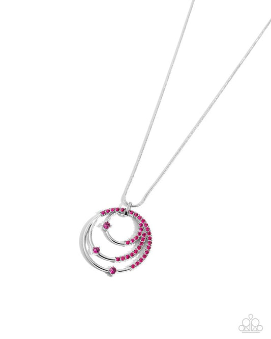Ecliptic Elegance - Pink - Paparazzi Necklace Image