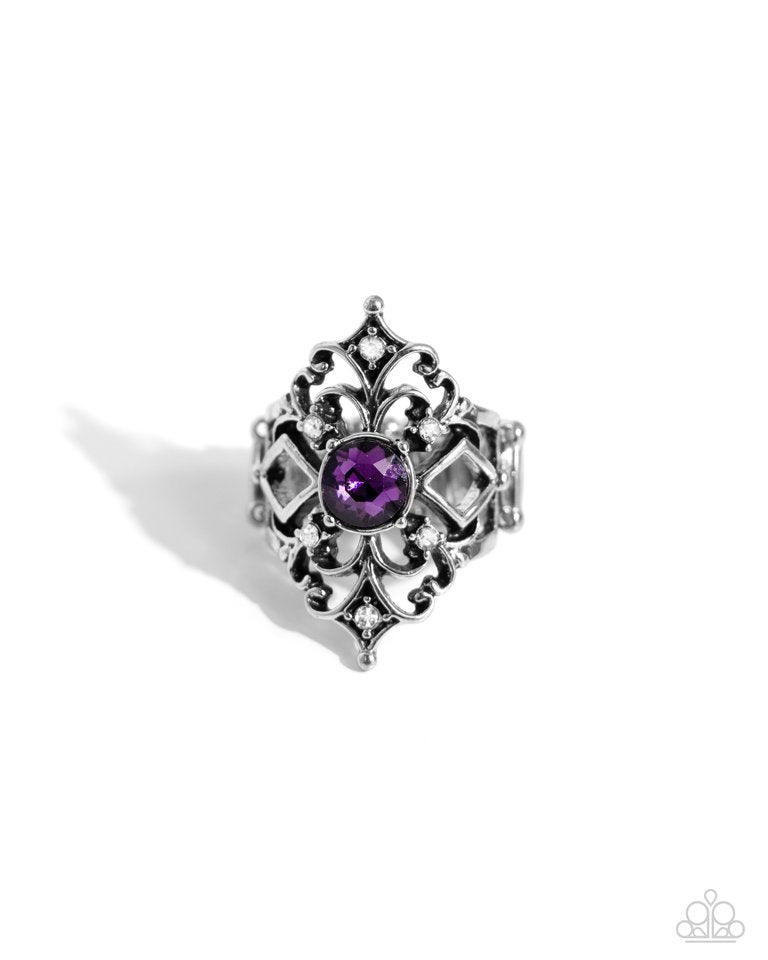 ​Iconic Insignia - Purple - Paparazzi Ring Image