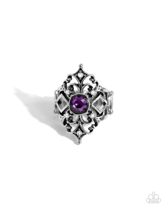 Iconic Insignia - Purple - Paparazzi Ring Image