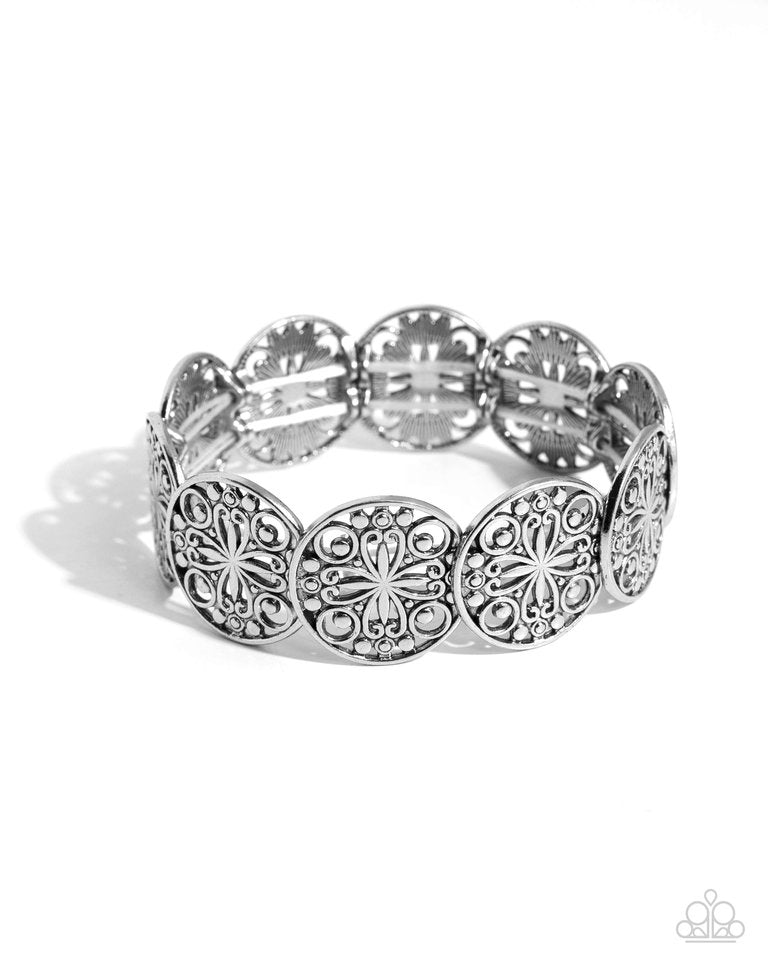 Portico Picnic - Silver - Paparazzi Bracelet Image