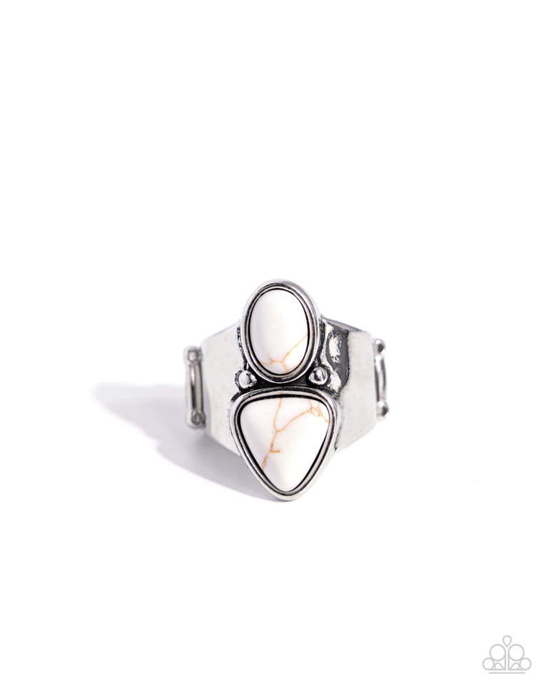 Desert Destination - White - Paparazzi Ring Image