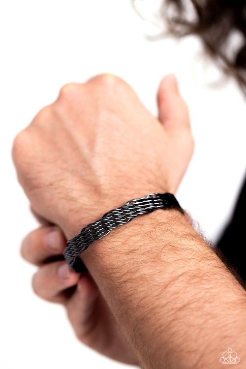 Urban Zone - Black - Paparazzi Bracelet Image