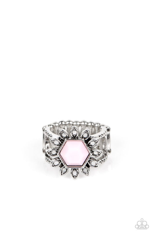 Wonderfully Wallflower - Pink - Paparazzi Ring Image