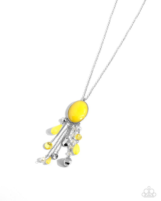 Whimsical Wishes - Yellow - Paparazzi Necklace Image