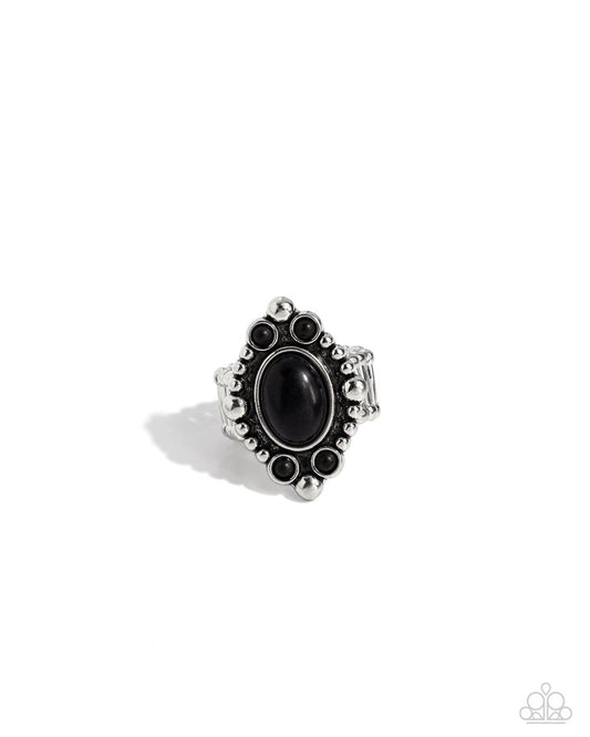 Cactus Corral - Black - Paparazzi Ring Image