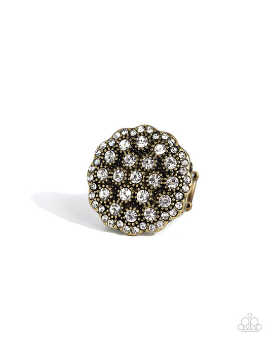 Blingy Bouquet - Brass - Paparazzi Ring Image