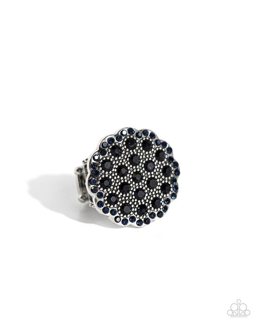 Blingy Bouquet - Blue - Paparazzi Ring Image