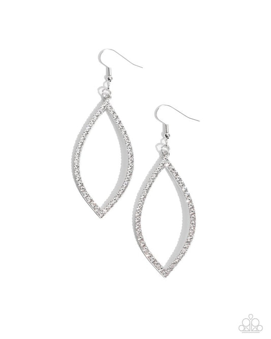 Prosperous Prospects - White - Paparazzi Earring Image