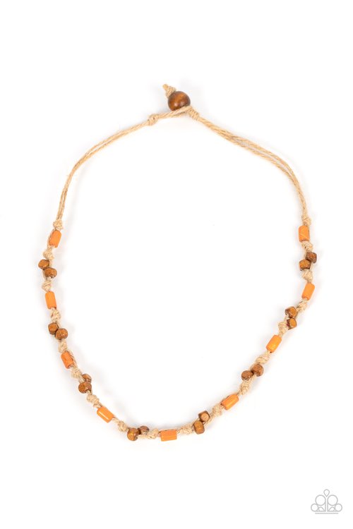 Terra Tour - Orange - Paparazzi Necklace Image