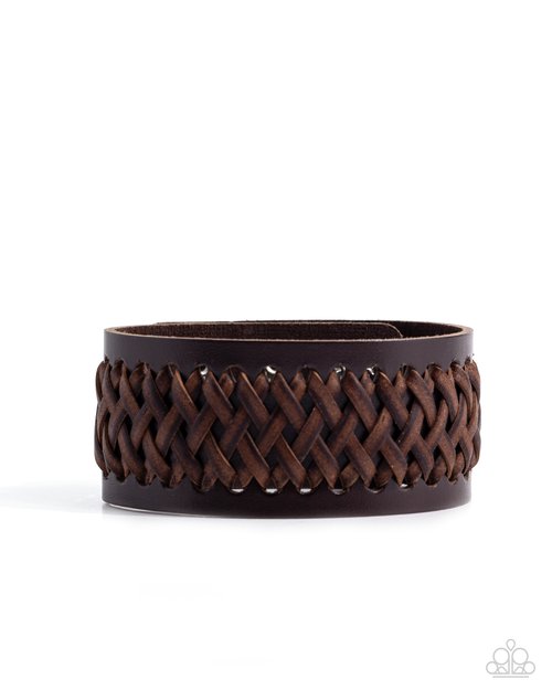 Stay with the HERDSMAN - Brown - Paparazzi Bracelet Image