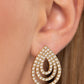 Red Carpet Reverie - Gold - Paparazzi Earring Image