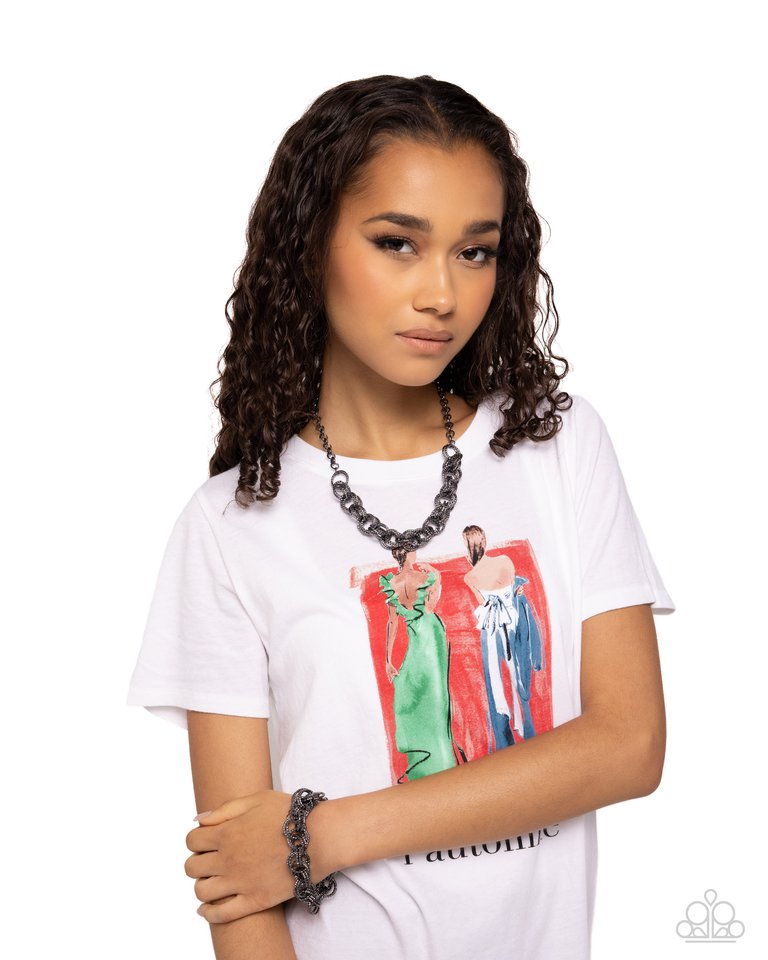 Urban Acoustics - Black - Paparazzi Necklace Image