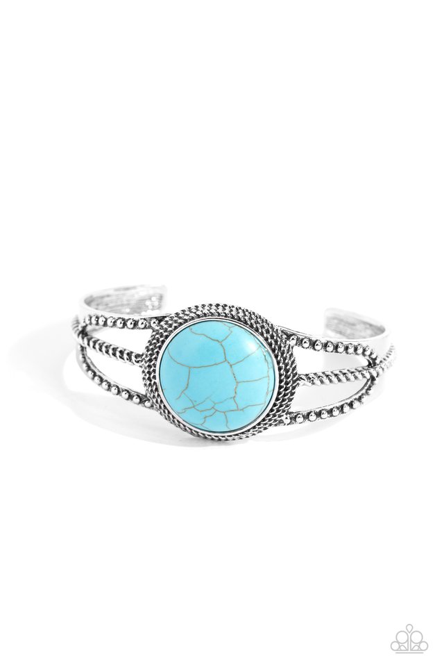 Sandstone Sojourn - Blue - Paparazzi Bracelet Image