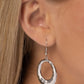 Center Stage Classic - White - Paparazzi Earring Image