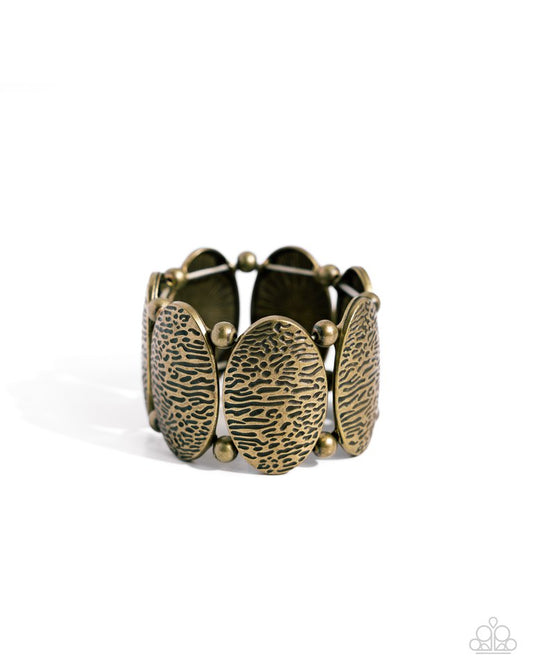River Realm - Brass - Paparazzi Bracelet Image
