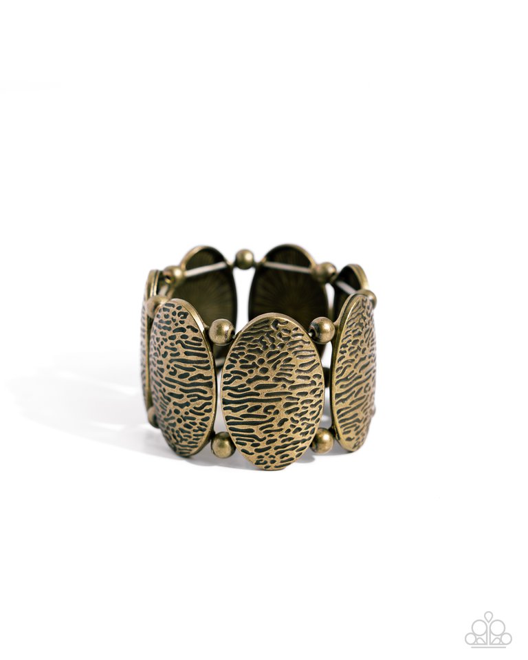 River Realm - Brass - Paparazzi Bracelet Image