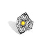 Crafted Couture - Yellow - Paparazzi Ring Image
