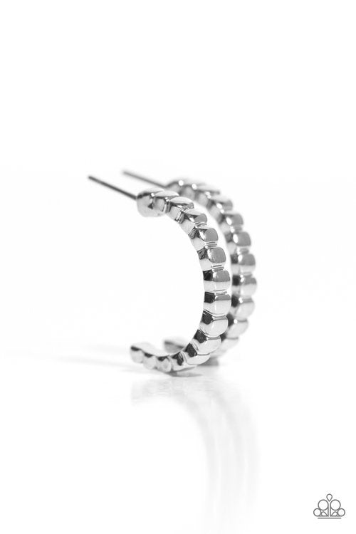 Olympian Oath - Silver - Paparazzi Earring Image