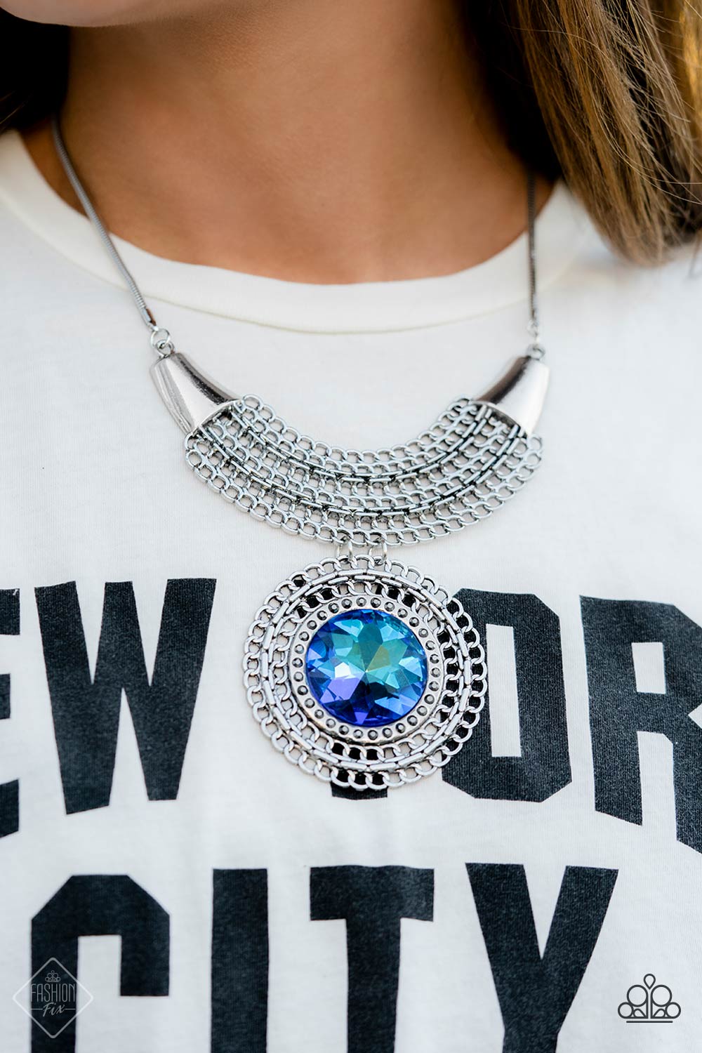Collar Paparazzi ~ Excalibur Extravagance - Azul