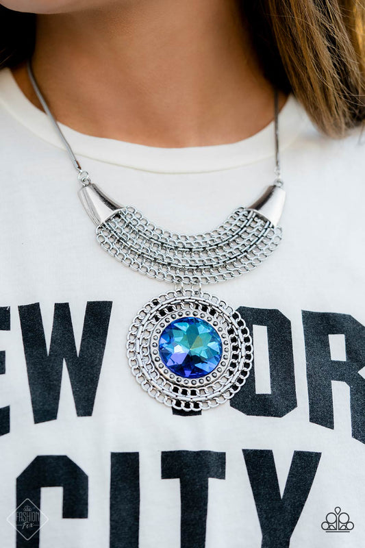 Collar Paparazzi ~ Excalibur Extravagance - Azul
