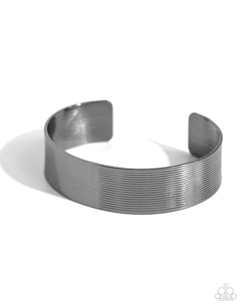 Linear Layers - Black - Paparazzi Bracelet Image