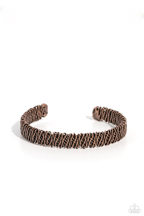 Braided Bounty - Copper - Paparazzi Bracelet Image
