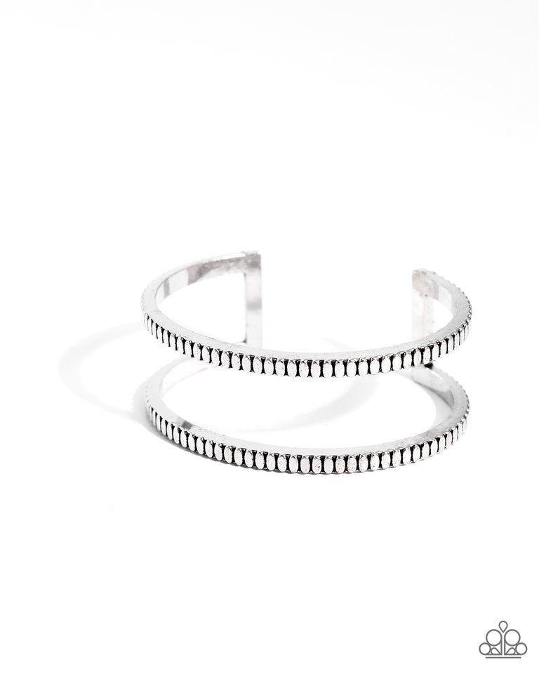 Prehistoric Passion - Silver - Paparazzi Bracelet Image