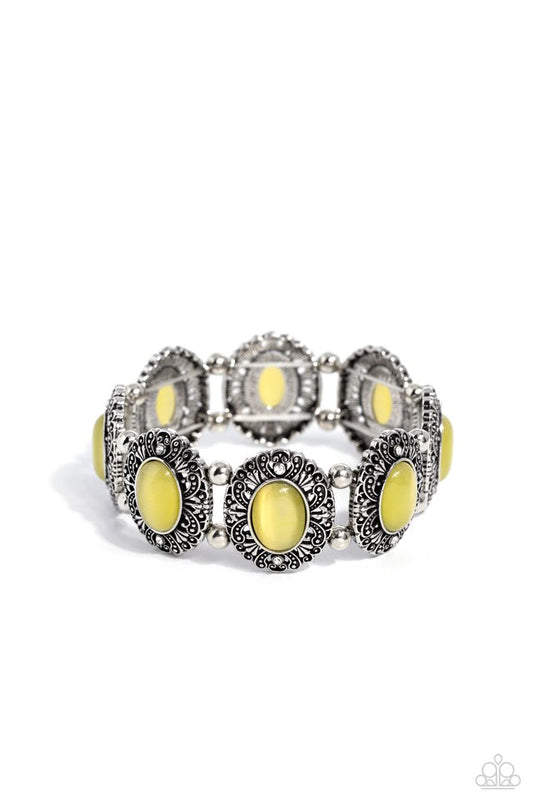 Vintage Vault - Yellow - Paparazzi Bracelet Image