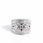 Gilded Glitz - Red - Paparazzi Ring Image