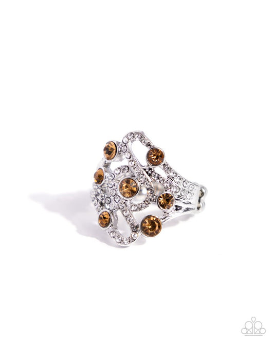 High-Class Honor - Brown - Paparazzi Ring Image