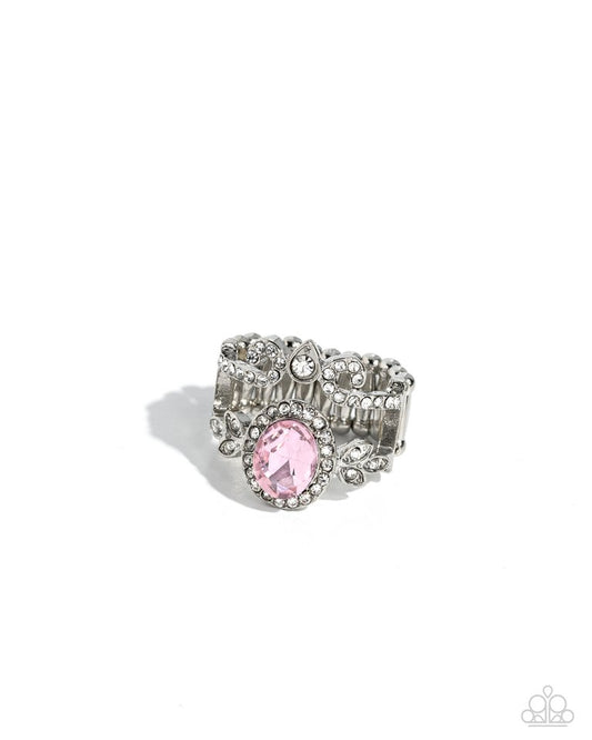 Parisian Pinnacle - Pink - Paparazzi Ring Image