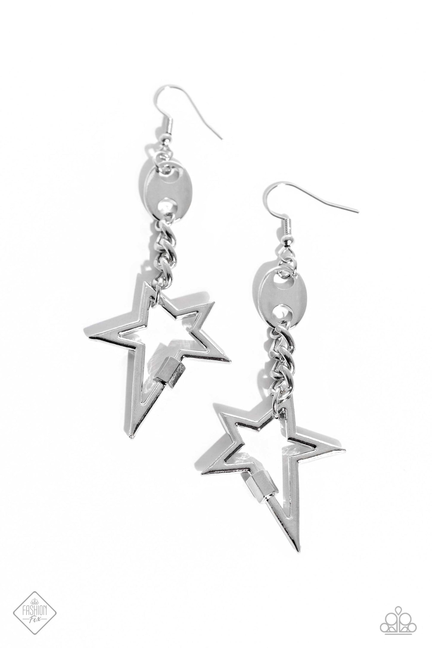 Paparazzi Earring ~ Iconic Impression - Silver