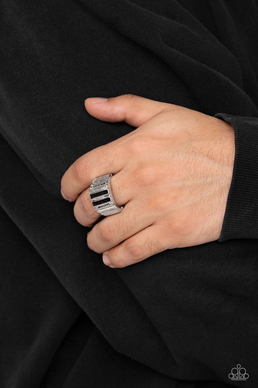 Rectangular Relic - Black - Paparazzi Ring Image