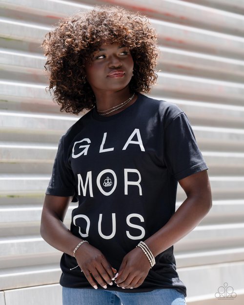 GLAMOROUS T-Shirt - Paparazzi Product Image