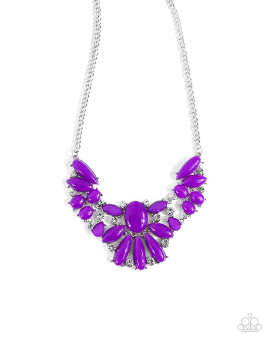 Dazzling Diadem - Purple - Paparazzi Necklace Image