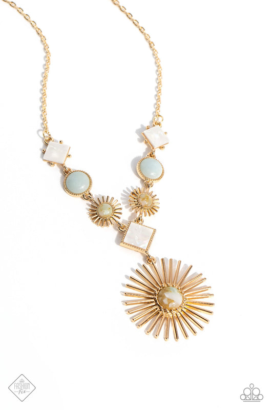 Paparazzi Necklace ~ Sunburst Style - Gold