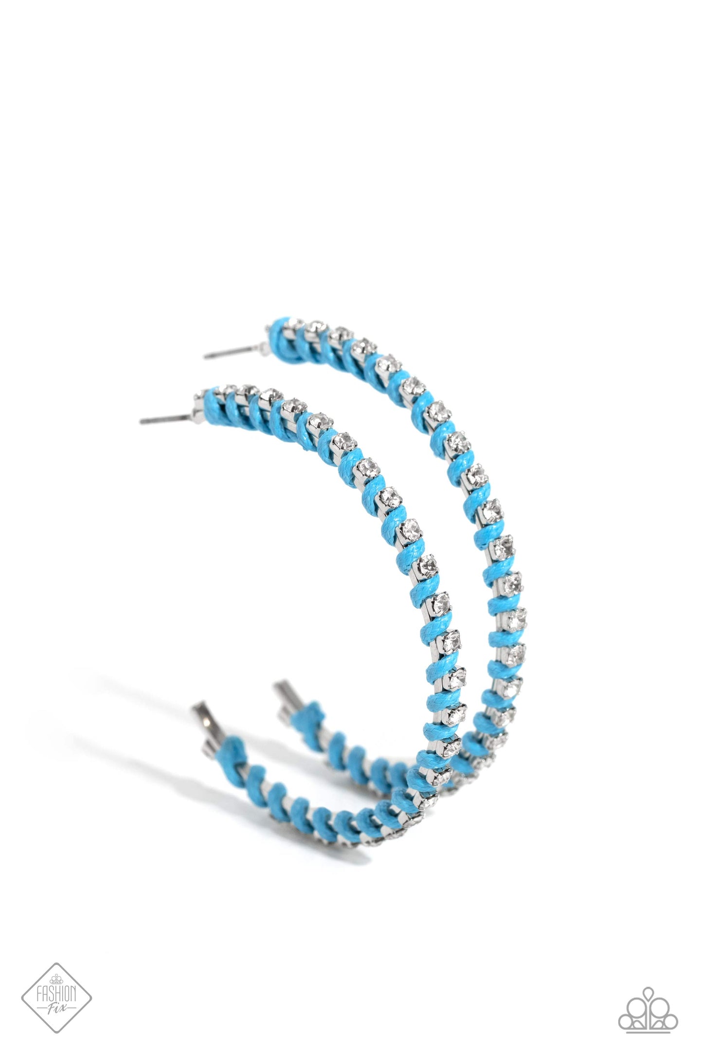 Paparazzi Earring ~ Put a STRING on It - Blue