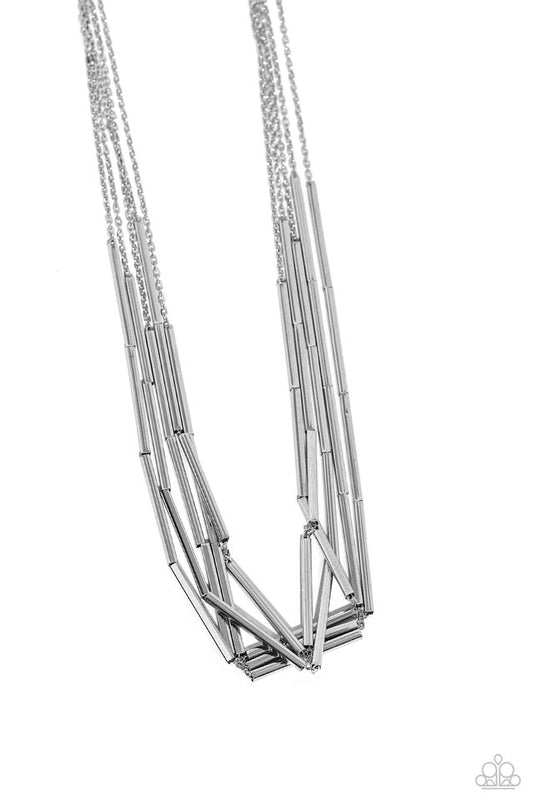Dynamic Default - Silver - Paparazzi Necklace Image