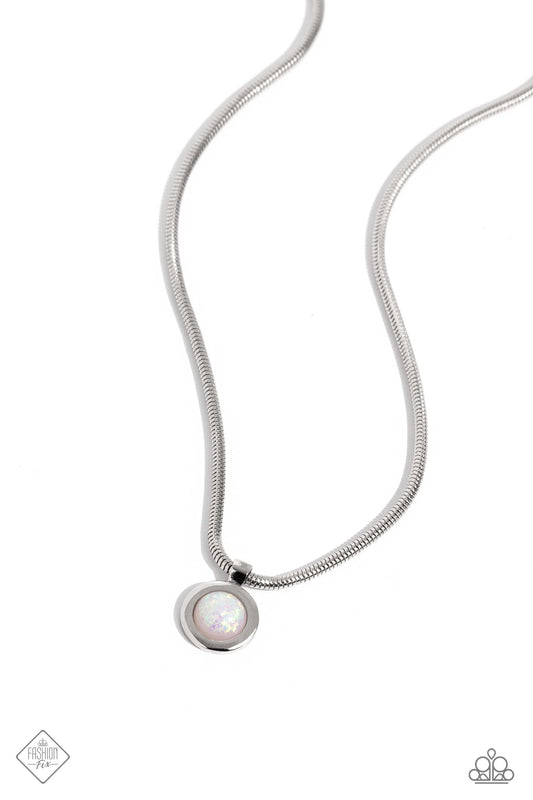 Paparazzi Necklace ~ High-Strung Habit - White
