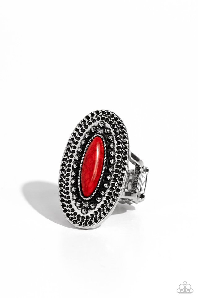 Desert Declaration - Red - Paparazzi Ring Image