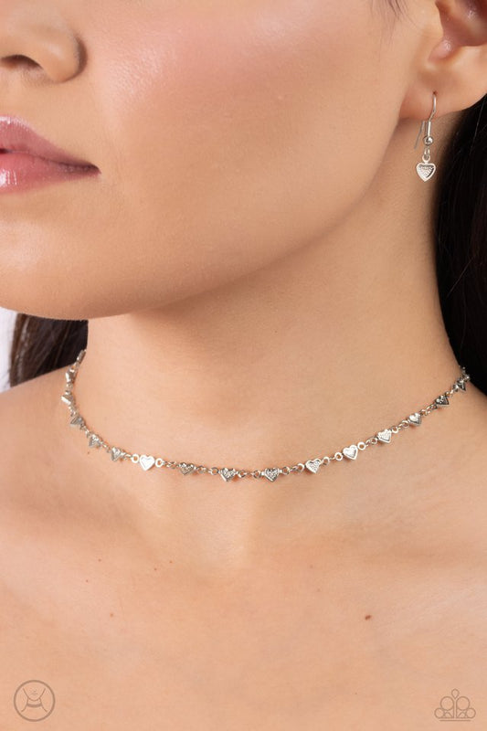 Cupid Catwalk - Silver - Paparazzi Necklace Image