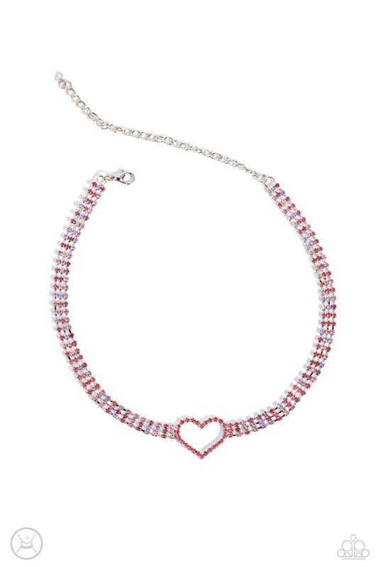 Rows of Romance - Pink - Paparazzi Necklace Image