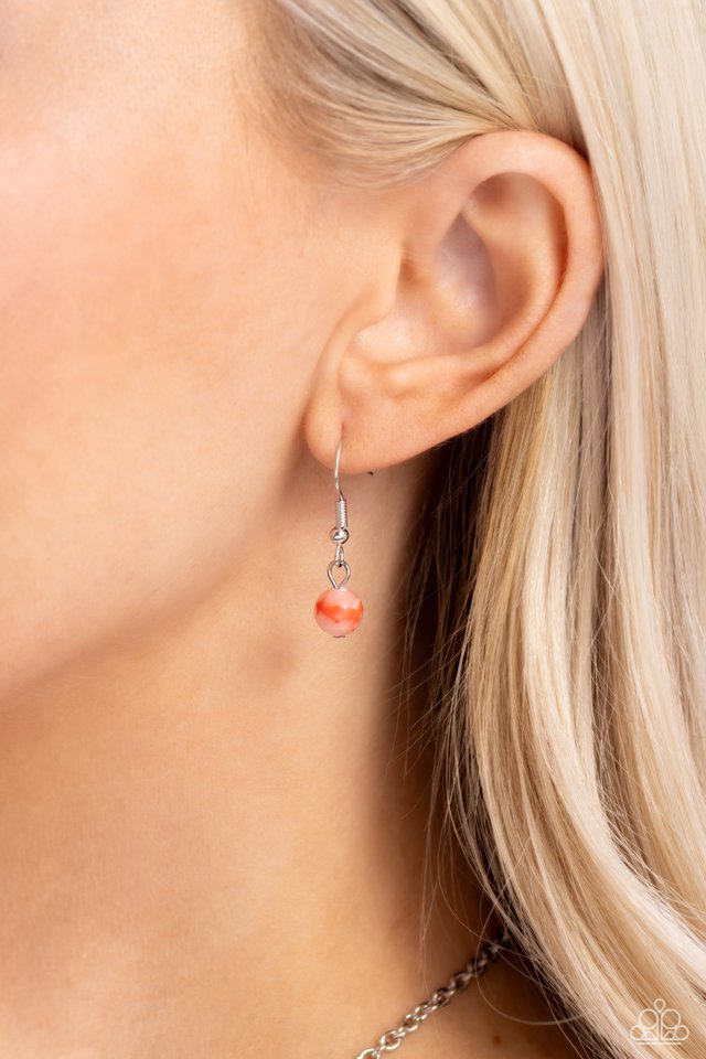 Rustic Recognition - Orange - Paparazzi Necklace Image